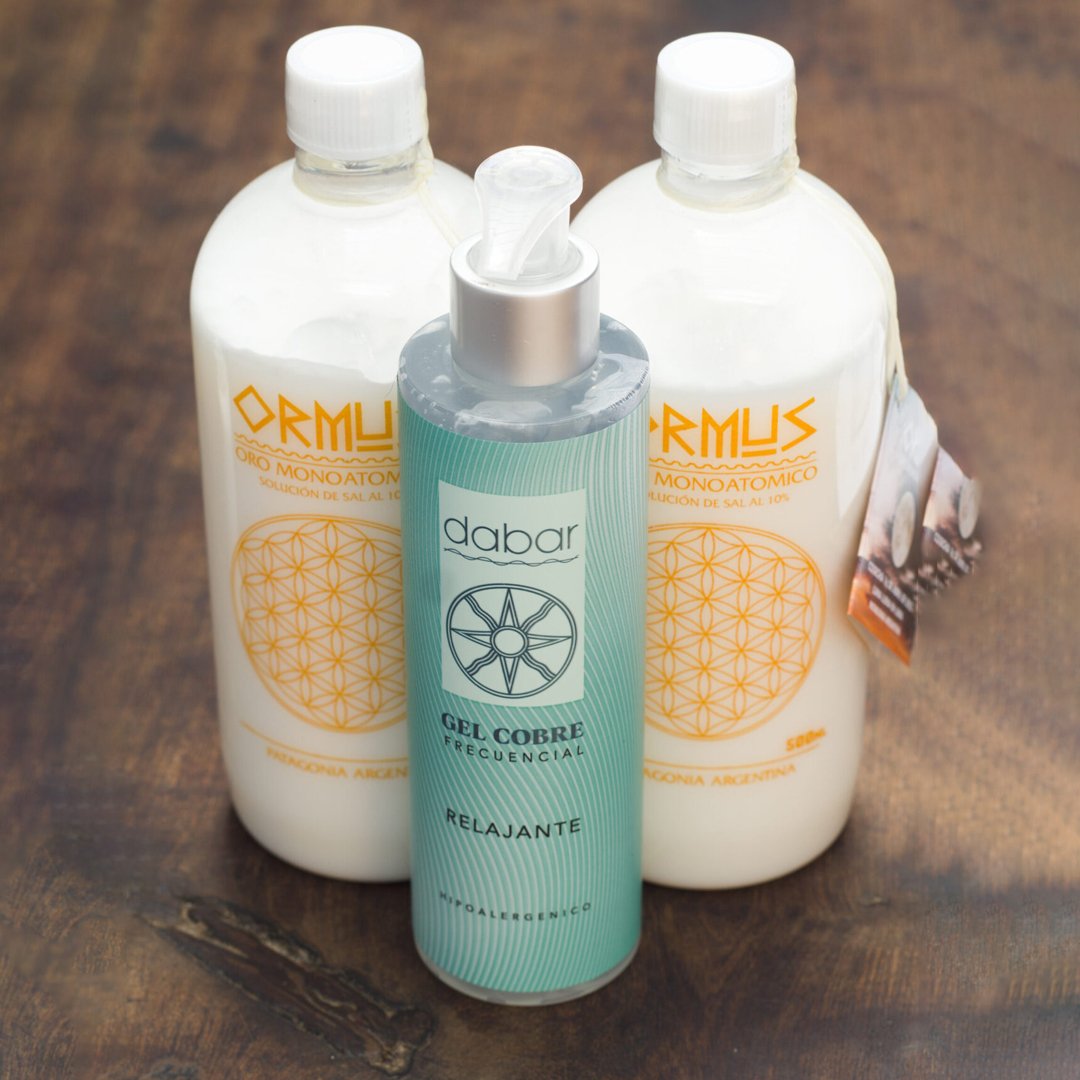 Combo 2 Ormus 500ml + Gel Cobre 200ml Dabar Frecuencial